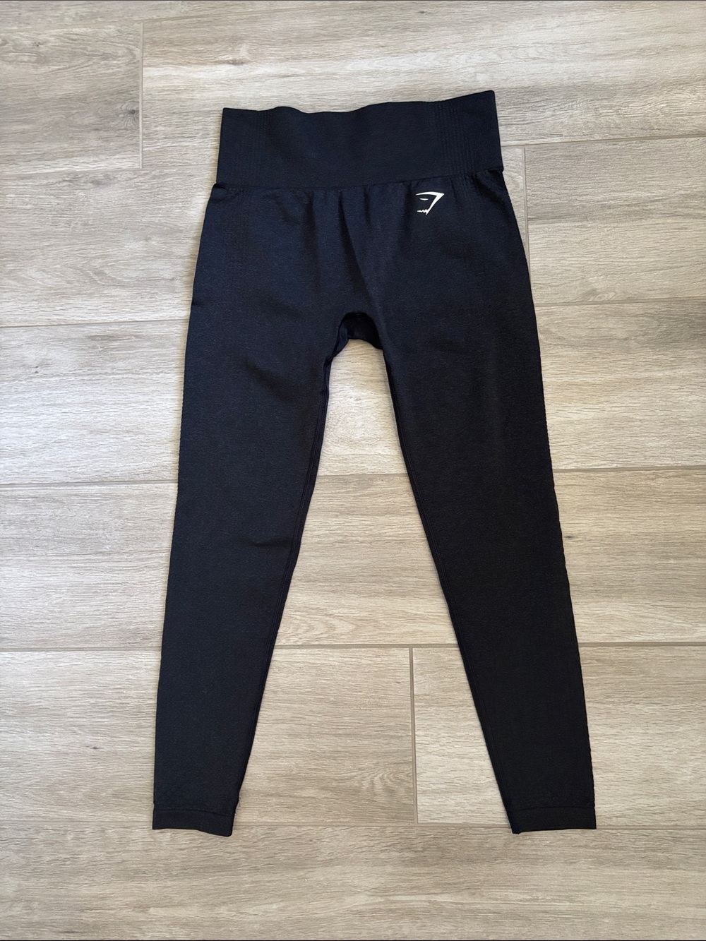 Gymshark Heathered Gray Black Leggings Size Medium